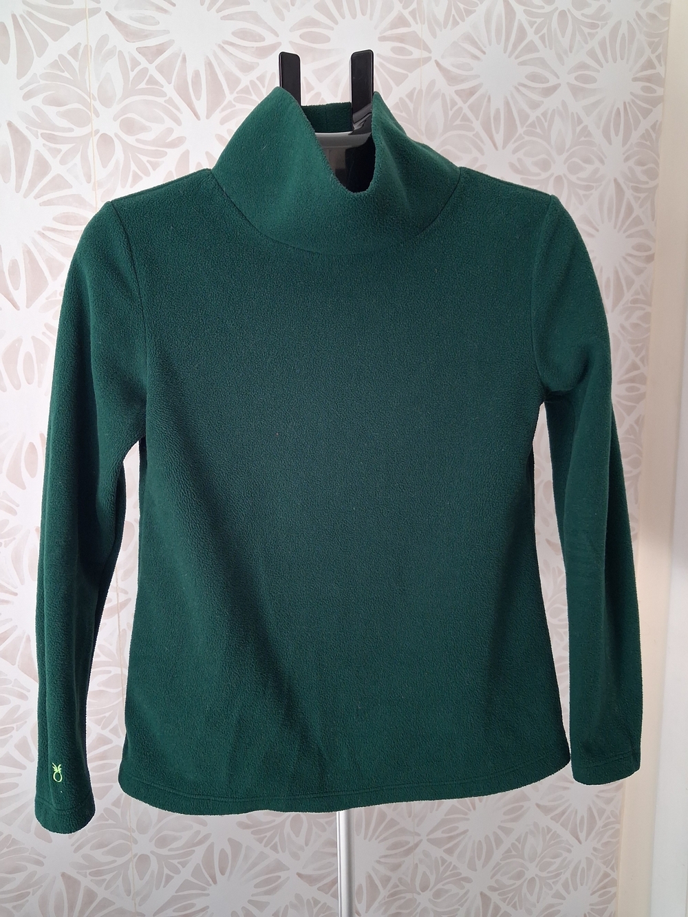 Dudley Stephens Women's Green Fleece Turtleneck
